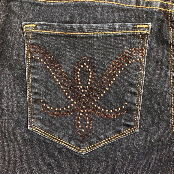 NYDJ Jeans Lift Tuck  Rhinestone Pocket Sz 4 - Picture 8 of 8